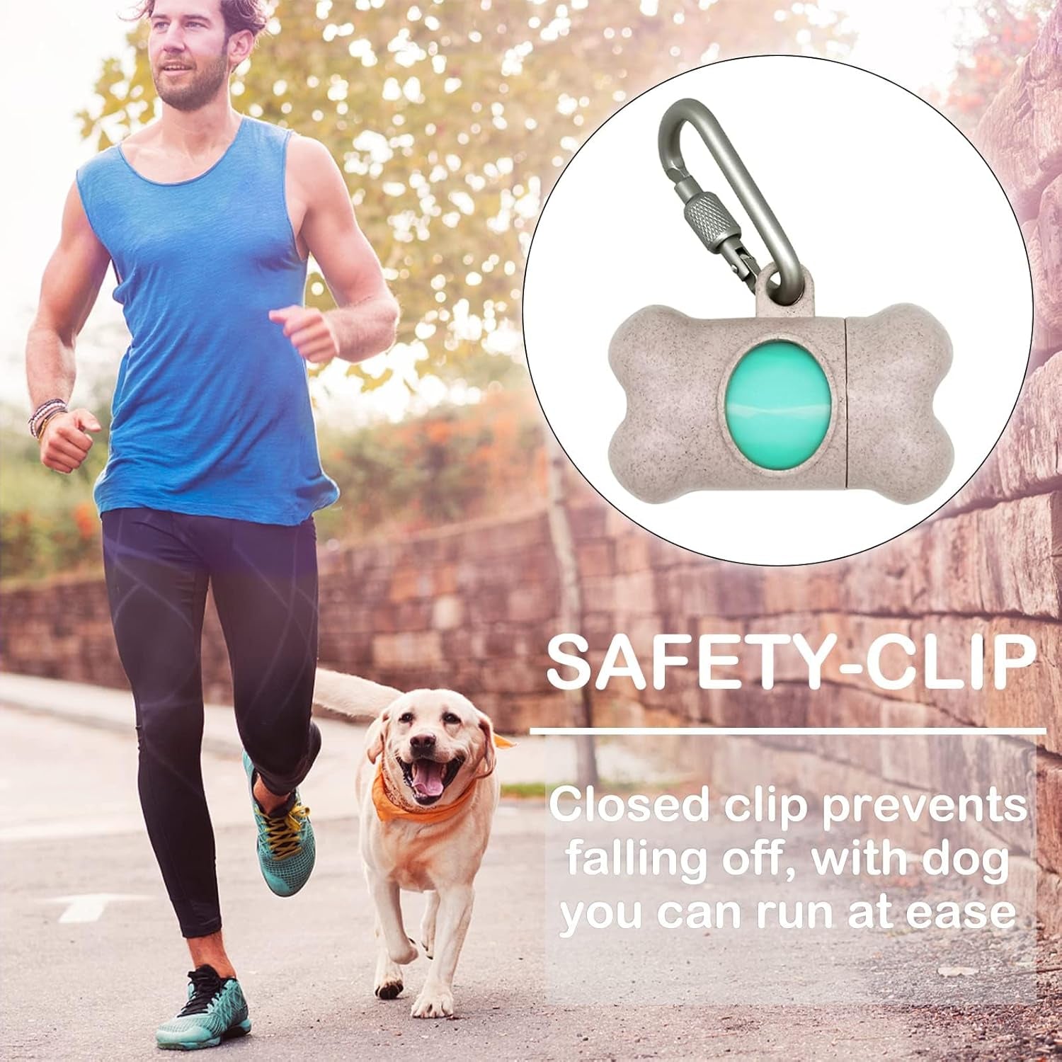 Stylish Beige Dog Poop Bag Dispenser with 195 Leak-Proof Lavender Scented Bags and Secure Carabiner – Your Ultimate Pet Waste Solution!