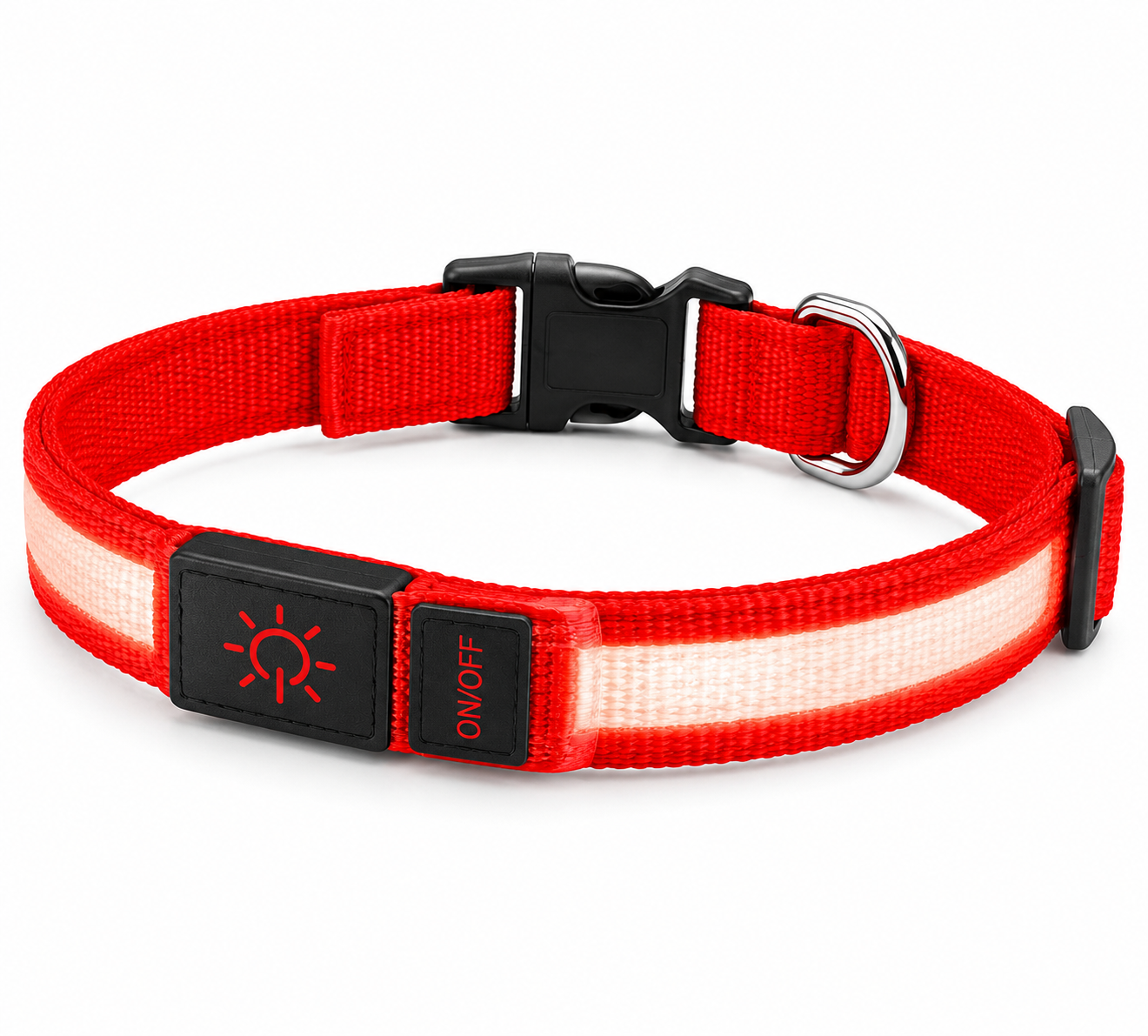 GlowGuard™ LED Dog Collar – USB Rechargeable